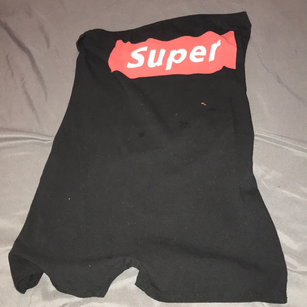 strapless romper